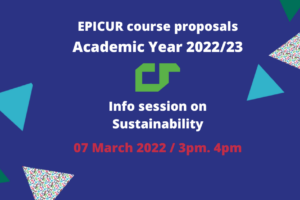 EPICUR course proposals. Info session for teachers – Focus: Sustainability